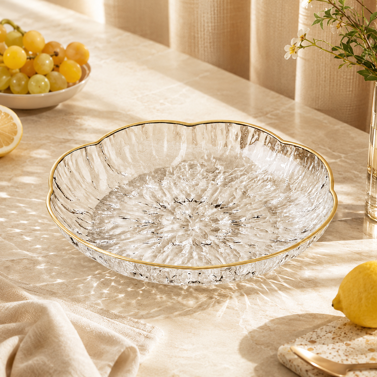 Glacier Texture Fruit Plate