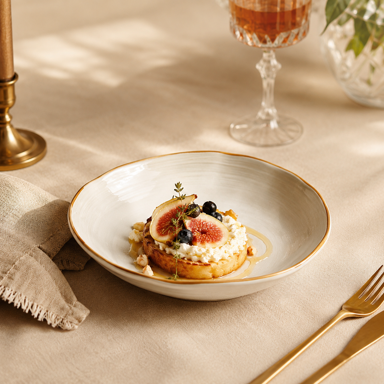 “Cloud Sea” Ceramic Dinner Plate