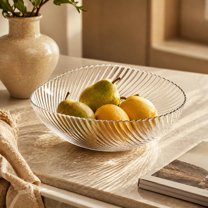 Spiral Texture Fruit Plate