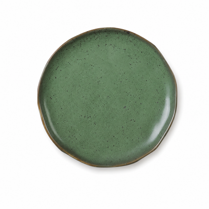 Wave Edge Round Ceramic Plate