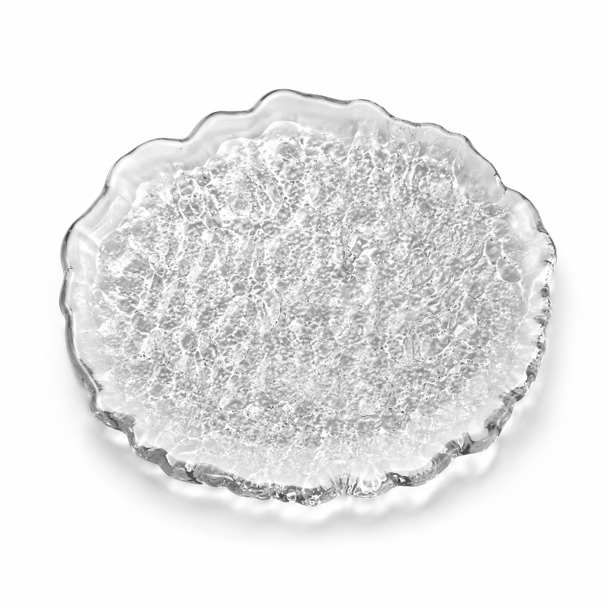 Ice Glow Glass Plate