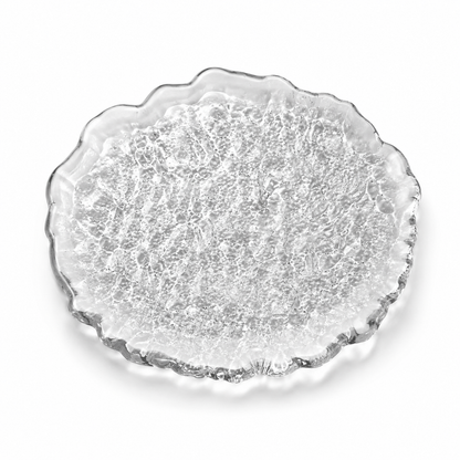 Ice Glow Glass Plate