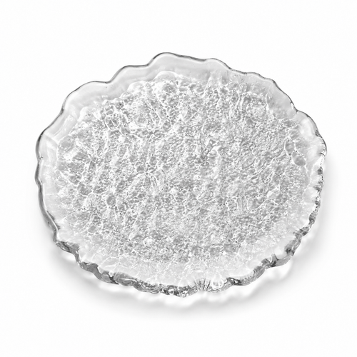 Ice Glow Glass Plate