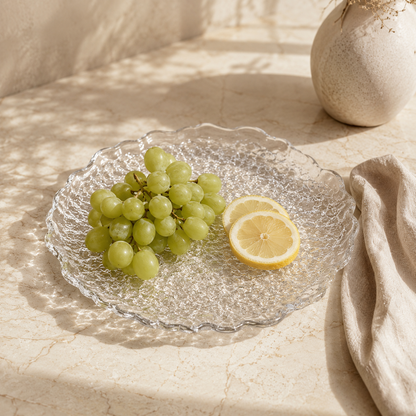 Ice Glow Glass Plate