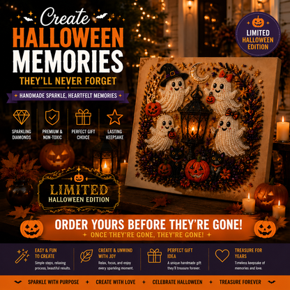 🔥 Limited Time 50%👻✨Halloween Pearl Art DIY Kit – Turn Tiny Pearls into Spooky-Cute Magic