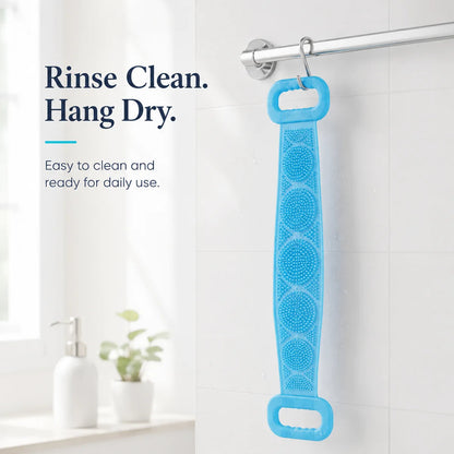 🛀Limited-Time 50% OFF💦Silicone Bath Brush Double-Sided Exfoliating Back Scrubber