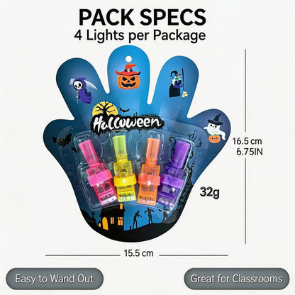 🔥Last Day 50% OFF | 🎃4PCS Halloween Finger Projector Lights – Mini Pattern Projector