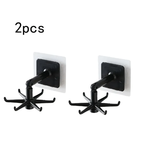 💛Limited Time 50% OFF | 360 Self-Adhesive Rotating Kitchen Hooks