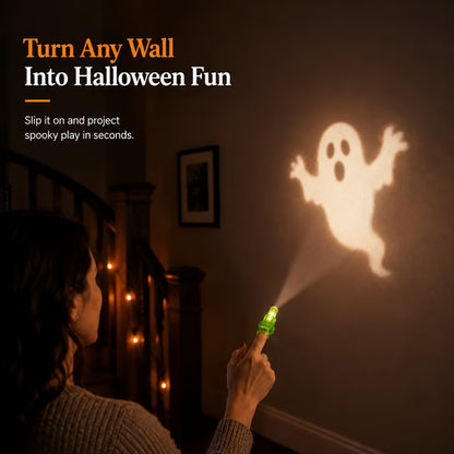 🔥Last Day 50% OFF | 🎃4PCS Halloween Finger Projector Lights – Mini Pattern Projector