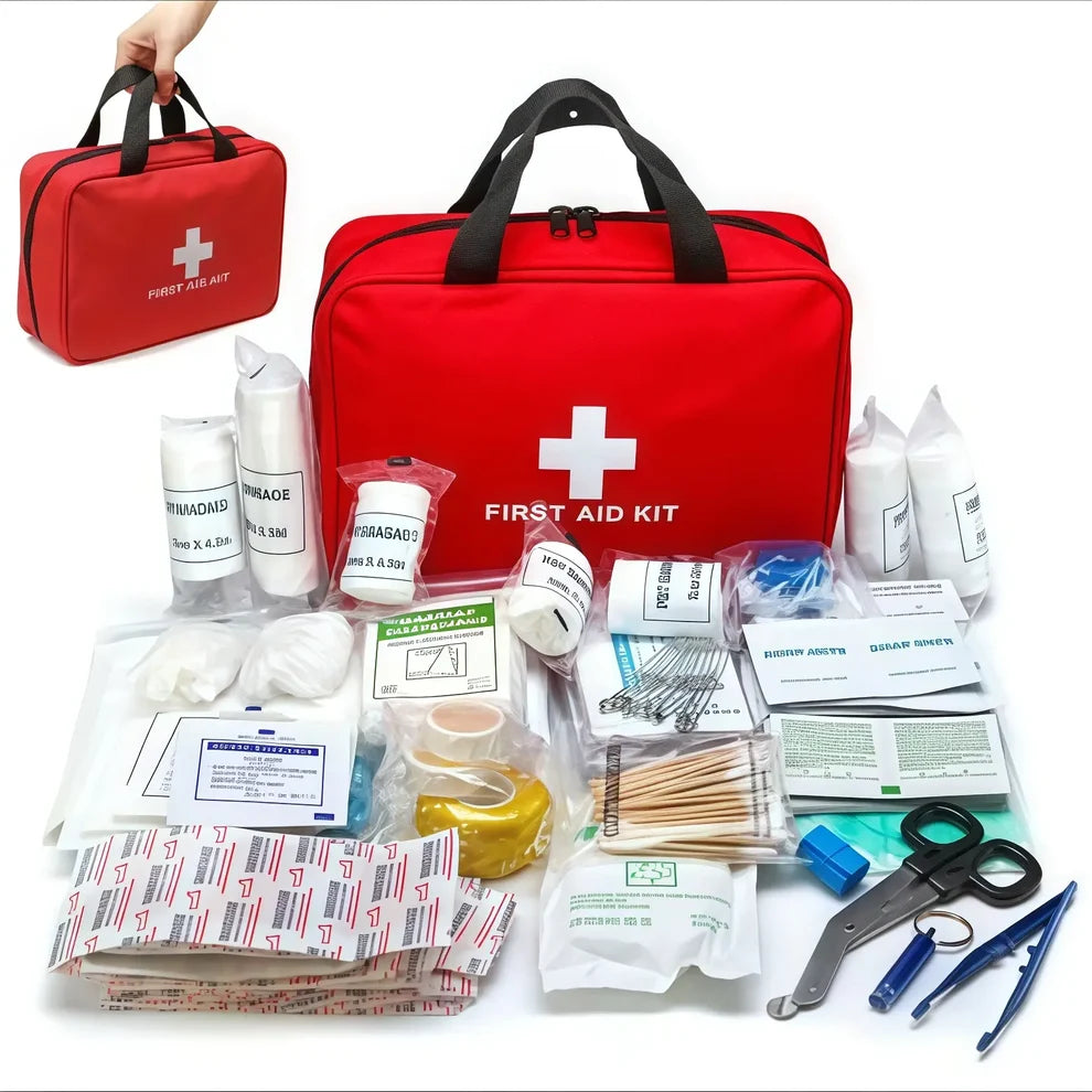 🆘160Piece Waterproof First Aid Kit for Emergencies - Suitable for Various Emergency Situation