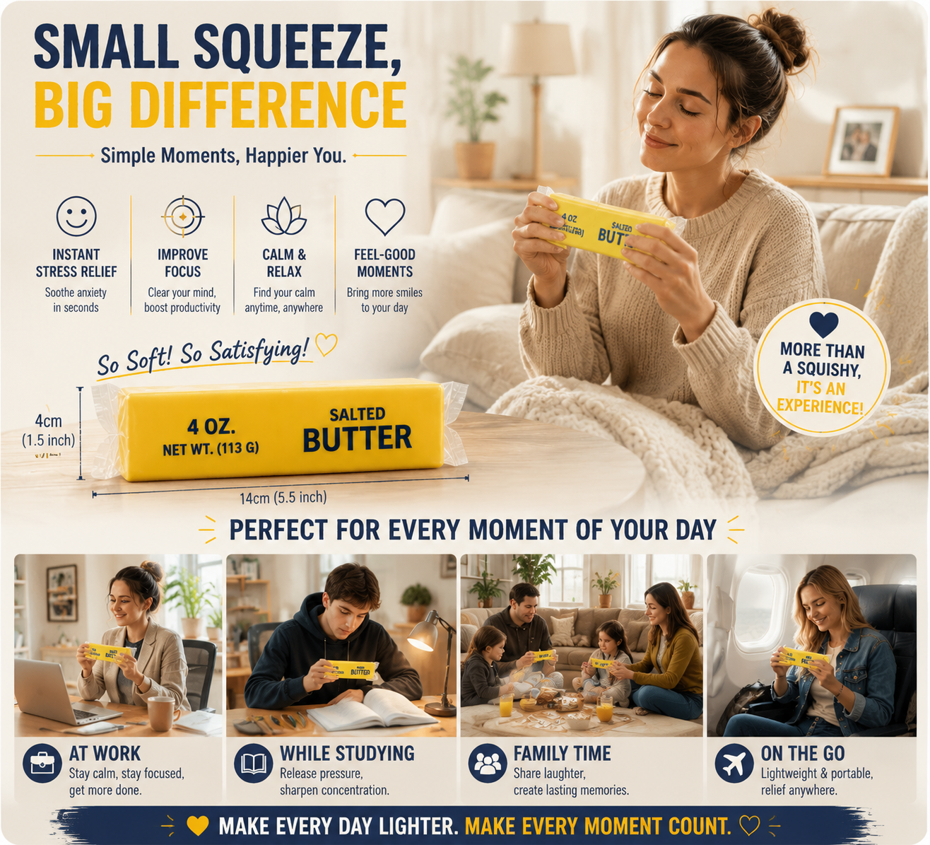 🔥Early Bird Sale | 49% OFF Butter Squishy Stress Relief Toy