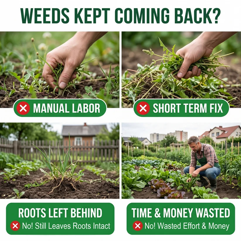 🔥Advanced 2-in-1 Pro+ Herbicide | Upgraded Formula for 6-Hour Rapid Kill, Root Eradication & Destroys Glyphosate-Resistant Weeds