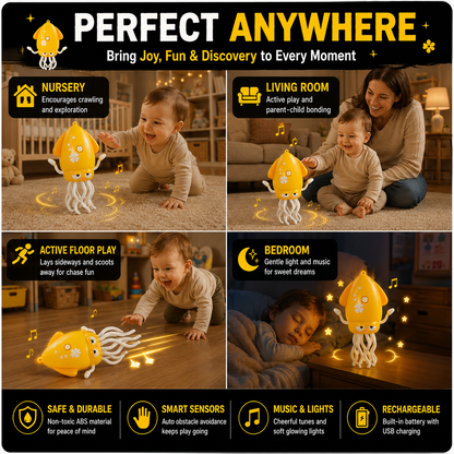 💛Limited Time 50% OFF | Electric Crawling & Dancing Octopus - Squid Toy