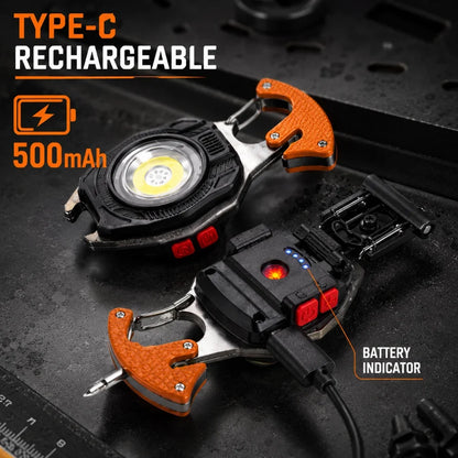 🎁Last Day Promotion 49% OFF🔥8-in-1 Multifunctional Keychain Flashlight🔦🌈