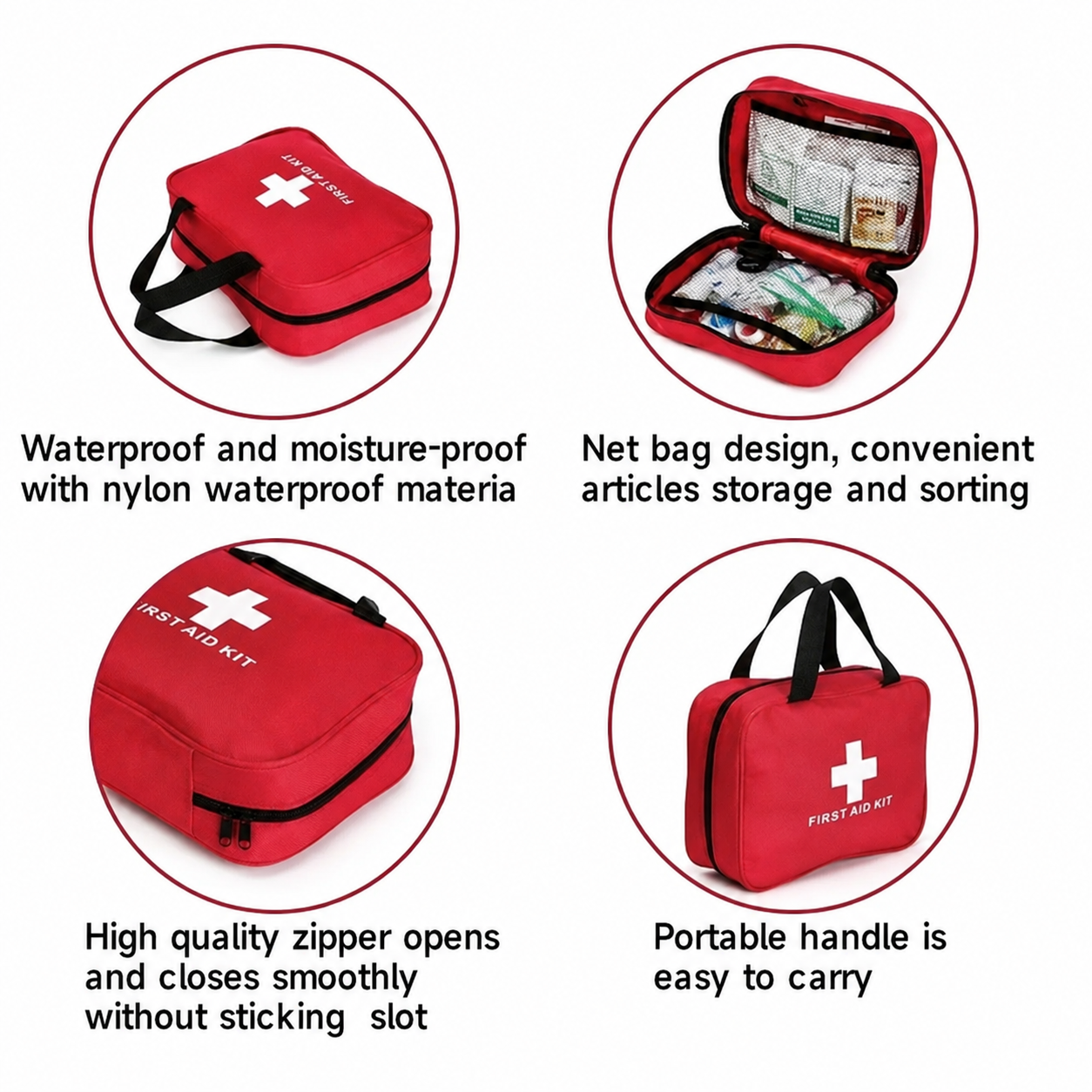 🆘160Piece Waterproof First Aid Kit for Emergencies - Suitable for Various Emergency Situation