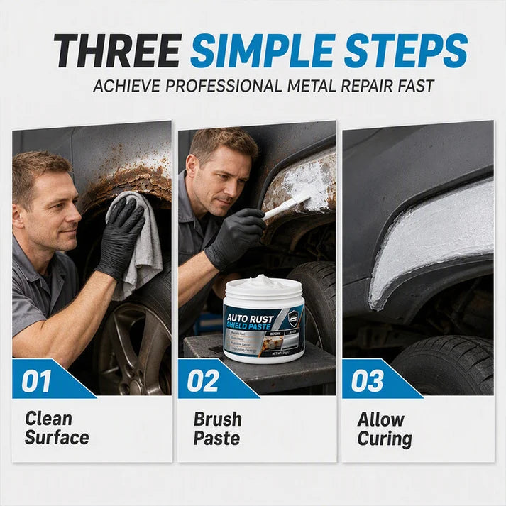 🛡️Trusted by 10,000+ Customers | 2026 Hot Sale 60% OFF Car Metal Rust Repair Paste restores rusty chassis, doors, and wheels