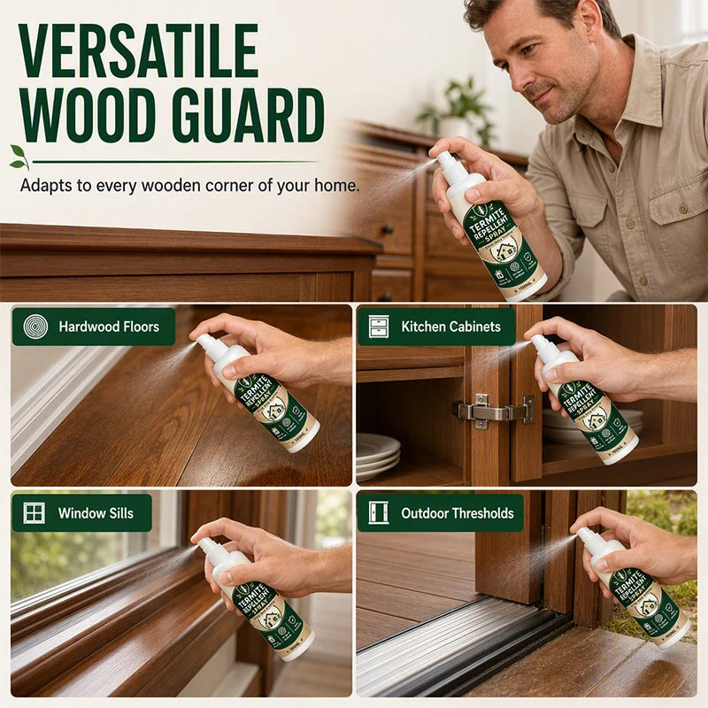 🛡️ Multi-Purpose Termite Repellent Spray – Protective Barrier for Wood Furniture & Floors