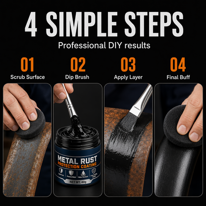 🛡️Trusted by 10,000+ Customers | 2026 Hot Sale 60% OFF Premium Metal Rust Protection Paste restores rusty gates, railings, and tools