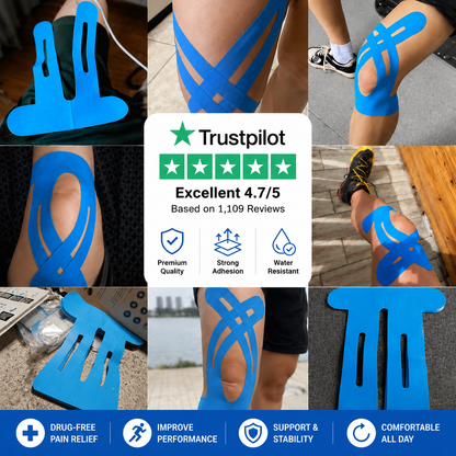 🛡️Pre-Cut Knee Support Tape That Moves With You