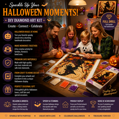 🔥 Limited Time 50%👻✨Halloween Pearl Art DIY Kit – Turn Tiny Pearls into Spooky-Cute Magic