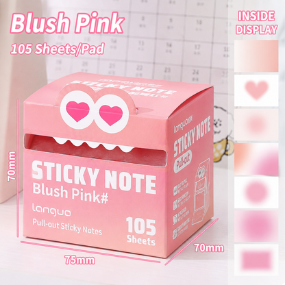 🔥 BUY 1 GET 1 FREE | Cute Pull-Out Pearl Sticky Note – Transparent Aesthetic Study Notes for Desk Setup & Office