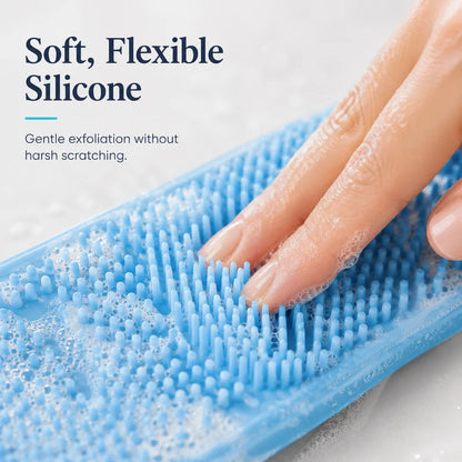 🛀Limited-Time 50% OFF💦Silicone Bath Brush Double-Sided Exfoliating Back Scrubber
