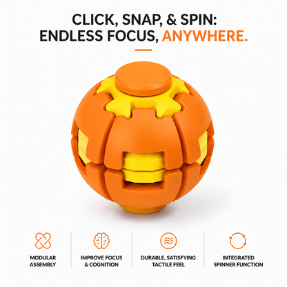 🔥Early Bird Sale | 49% OFF 3D Stress Relief Fidget Ball - Over 3,000+ Happy Spinners!