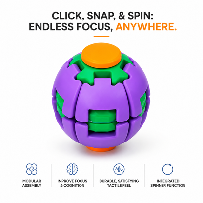 🔥Early Bird Sale | 49% OFF 3D Stress Relief Fidget Ball - Over 3,000+ Happy Spinners!