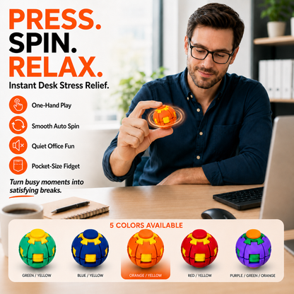 🔥Early Bird Sale | 49% OFF 3D Stress Relief Fidget Ball - Over 3,000+ Happy Spinners!