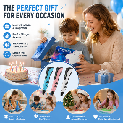🔥Limited Time 49% OFF | 3D Magic Creation Pen for Kids — Create Endless 3D Designs, Learn STEM Skills & Have Fun Without Screens