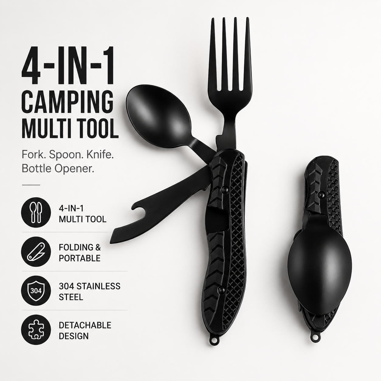 🔥Limited Time 49% OFF | 4-in-1 Quick-Detach Portable Cutlery | Eat Like Home, Anywhere You Travel