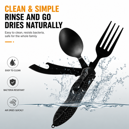 🔥Limited Time 49% OFF | 4-in-1 Quick-Detach Portable Cutlery | Eat Like Home, Anywhere You Travel