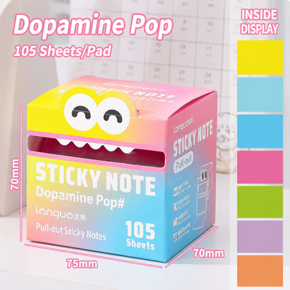 🔥Limited Time 49% OFF | Cute Pull-Out Pearl Sticky Notes Dispenser – Transparent Aesthetic Study Notes for Desk Setup & Office