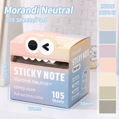 🔥Limited Time 49% OFF | Cute Pull-Out Pearl Sticky Notes Dispenser – Transparent Aesthetic Study Notes for Desk Setup & Office
