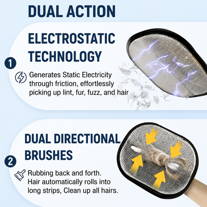 ⚡50K+ Sold🔥Say Goodbye to Pet Hair! Rhino Ben Reusable Pet Hair Remover Mitt - Cleans in Seconds!