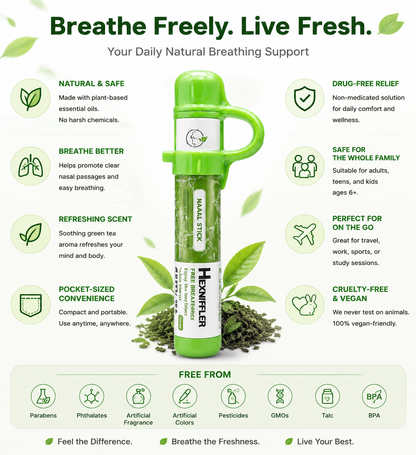 🏆Last Day Promo: 50% OFF | Natural Aromatherapy Nasal inhaler - Instant Stress Relief & Habit Replacement (0% Nicotine)