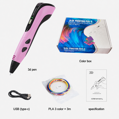 🔥Limited Time 49% OFF | 3D Magic Creation Pen for Kids — Create Endless 3D Designs, Learn STEM Skills & Have Fun Without Screens