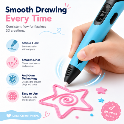 🔥Limited Time 49% OFF | 3D Magic Creation Pen for Kids — Create Endless 3D Designs, Learn STEM Skills & Have Fun Without Screens