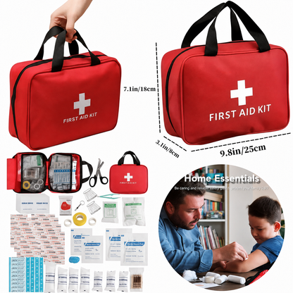 🆘160Piece Waterproof First Aid Kit for Emergencies - Suitable for Various Emergency Situation