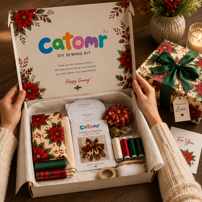🏆 Early Bird Sale 50% OFF🔥 – Large Patchwork Bow Sewing Kit