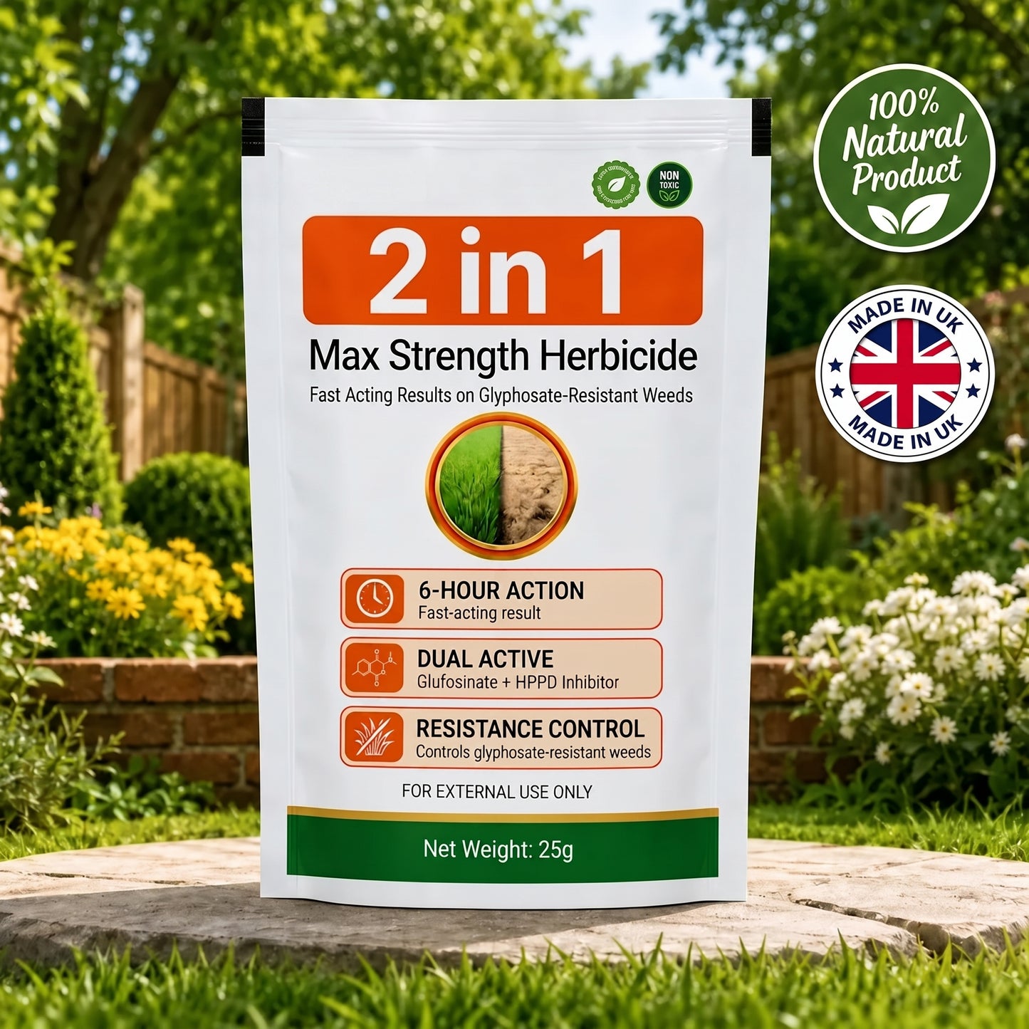 🔥Advanced 2-in-1 Pro+ Herbicide | Upgraded Formula for 6-Hour Rapid Kill, Root Eradication & Destroys Glyphosate-Resistant Weeds
