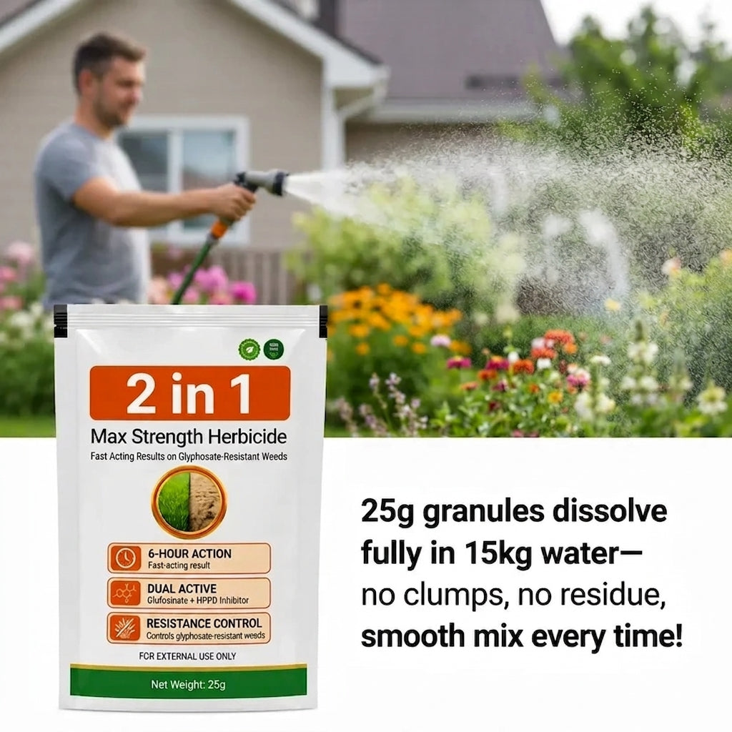 🔥Advanced 2-in-1 Pro+ Herbicide | Upgraded Formula for 6-Hour Rapid Kill, Root Eradication & Destroys Glyphosate-Resistant Weeds