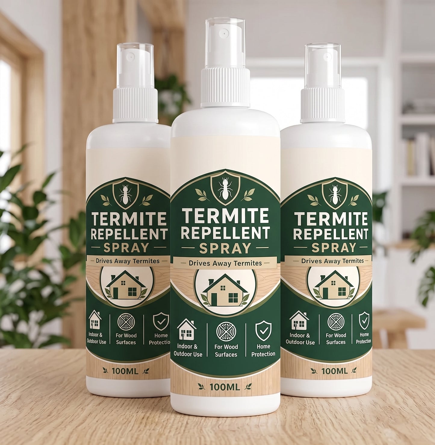 🛡️ Multi-Purpose Termite Repellent Spray – Protective Barrier for Wood Furniture & Floors