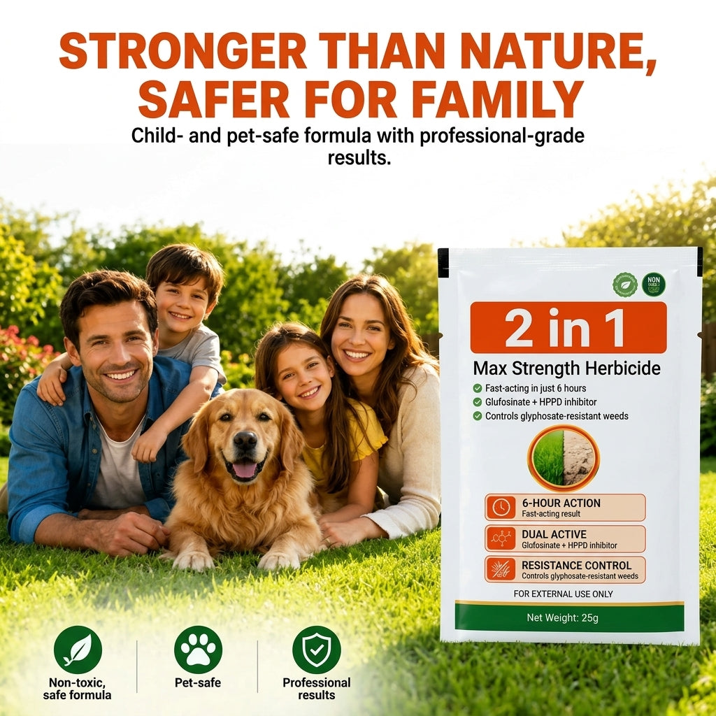 🔥Advanced 2-in-1 Pro+ Herbicide | Upgraded Formula for 6-Hour Rapid Kill, Root Eradication & Destroys Glyphosate-Resistant Weeds