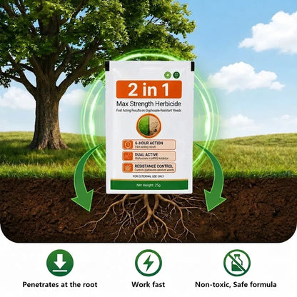 🔥Advanced 2-in-1 Pro+ Herbicide | Upgraded Formula for 6-Hour Rapid Kill, Root Eradication & Destroys Glyphosate-Resistant Weeds