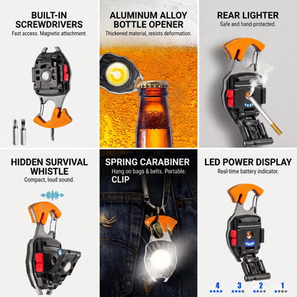 🎁Last Day Promotion 49% OFF🔥8-in-1 Multifunctional Keychain Flashlight🔦🌈